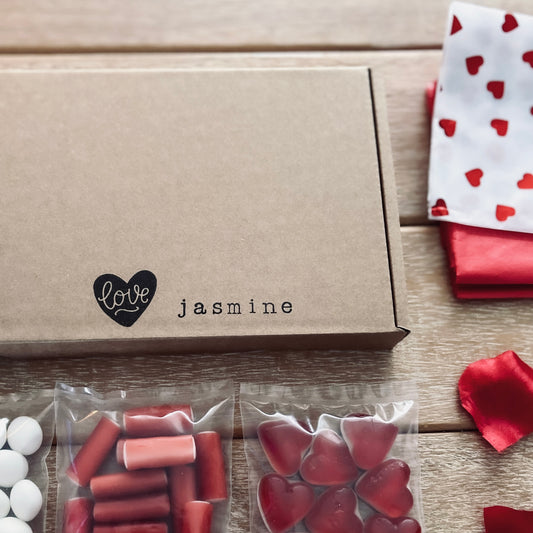 Valentine's Personalised Hand Stamped 'Love Heart' Box